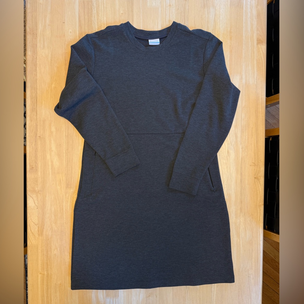Columbia Charcoal Long Sleeve Dress